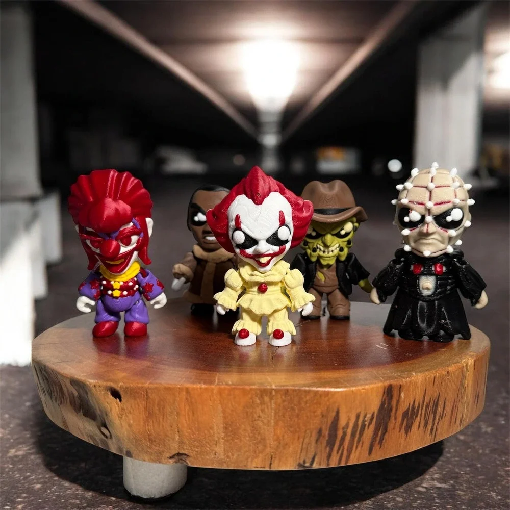 Horror Movie Figure 3D Printed Pennywise Pinhead Freddy Candyman Klown‎ 4in